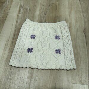 Zara‎ Women’s Embroidered Knit Top Size Small Stretch Sleeveless